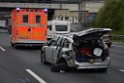 VU Auffahrunfall A 3 Rich Oberhausen kurz vor AS Koeln Dellbrueck P166